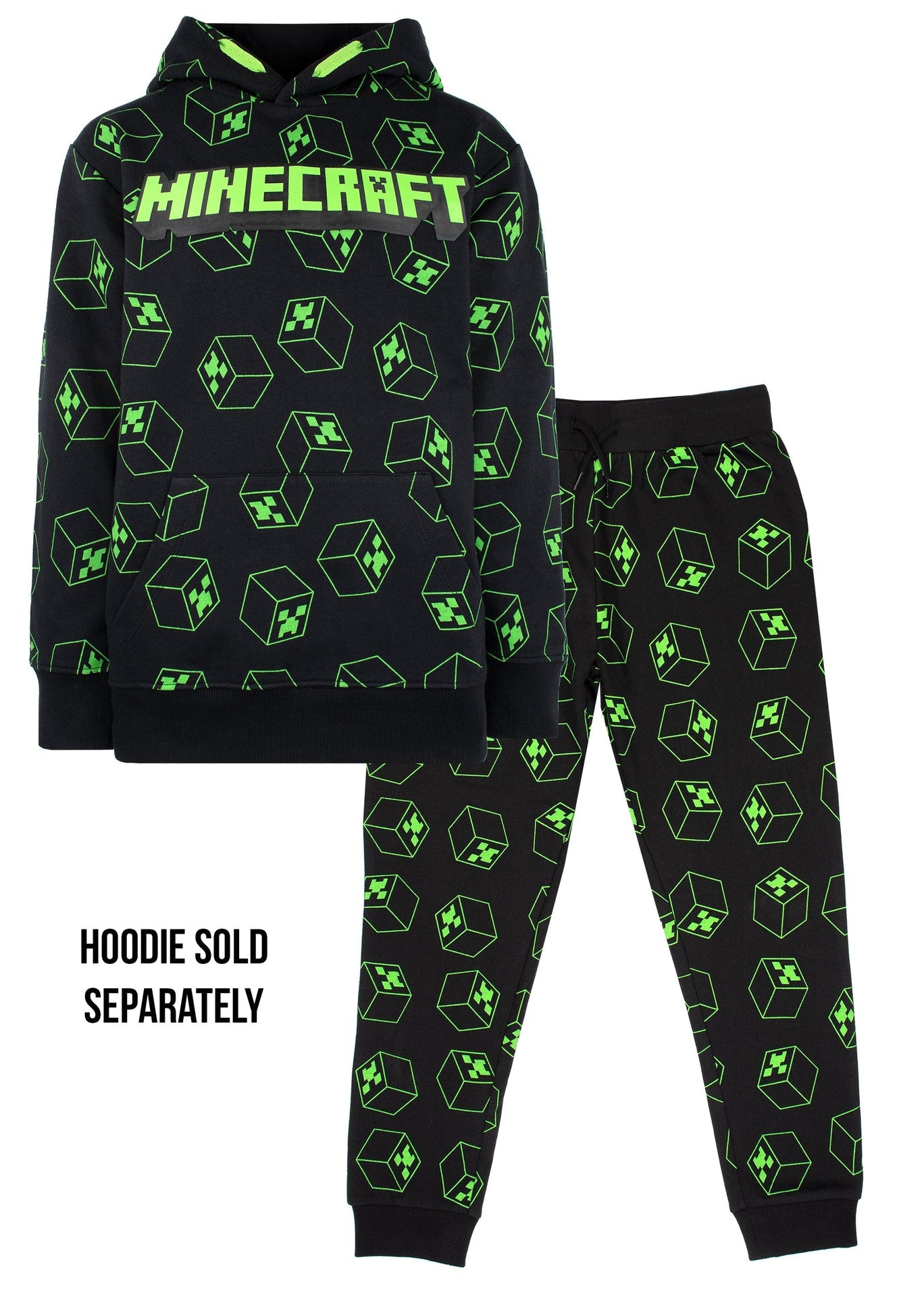Minecraft Joggers – noir & vert Pattern