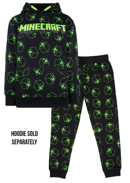 Minecraft Joggers – noir & vert Pattern
