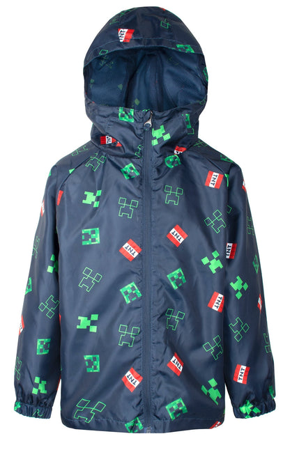 Minecraft Navy bleu Waterproof Jacket