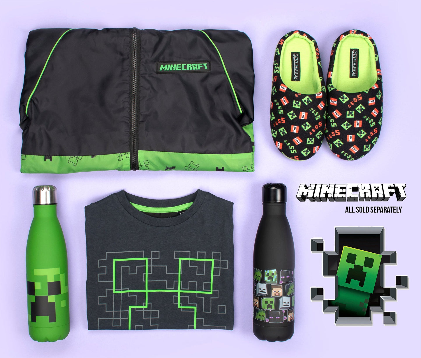 Minecraft Creeper T Shirt – Navy