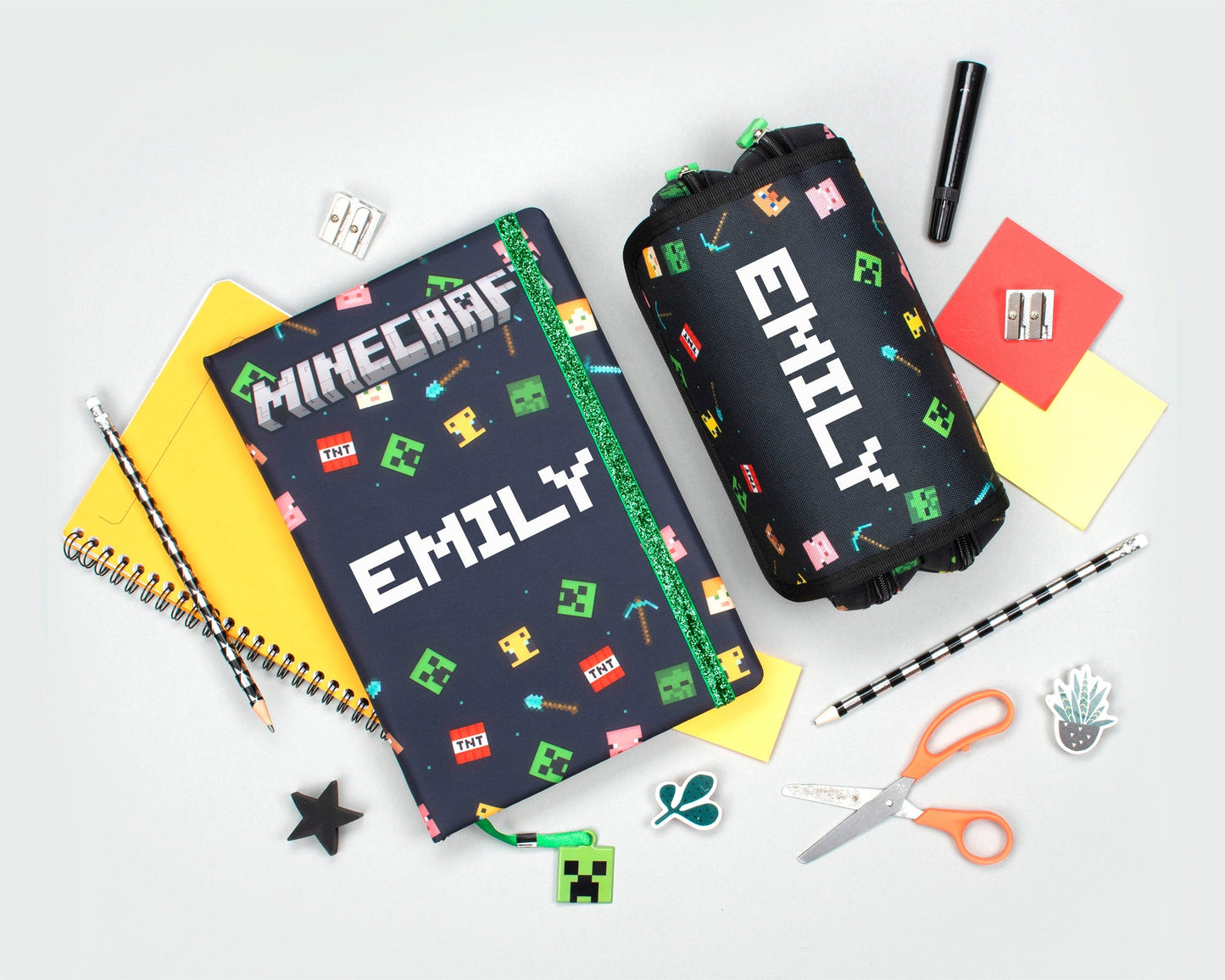 Trousse scolaire – Minecraft noir