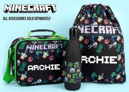 Minecraft acier inoxydable Gourde 550 ml – noir