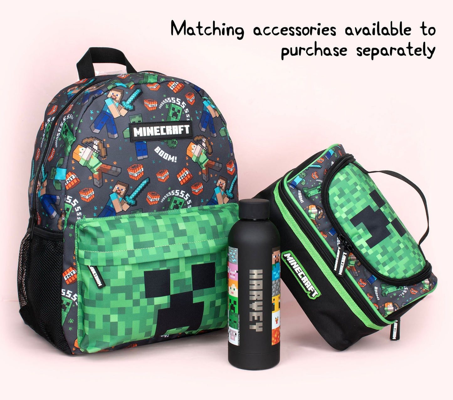 Grand scolaire enfant Sac à dos – Minecraft