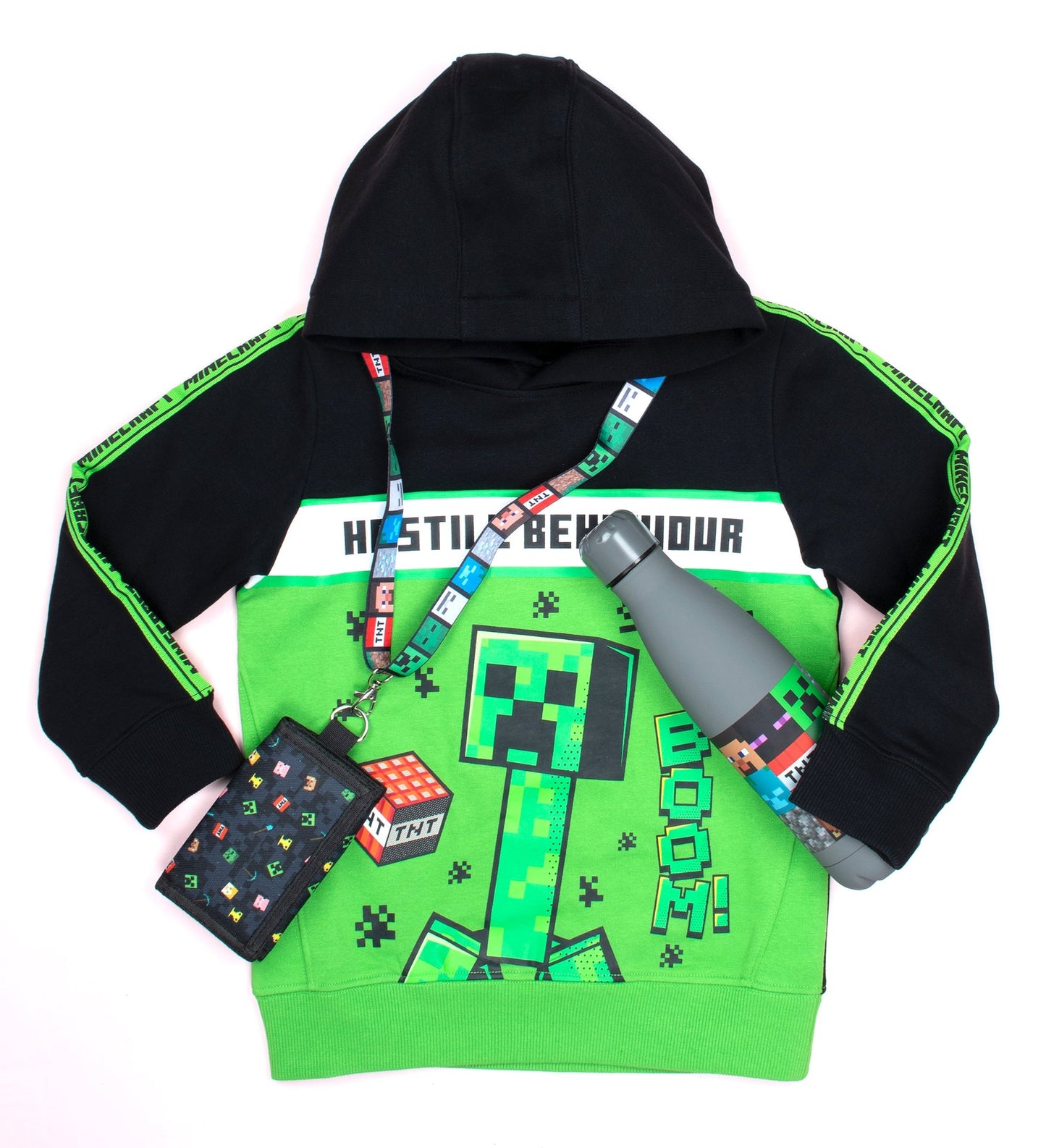 Minecraft enfant Portefeuille – noir Pattern