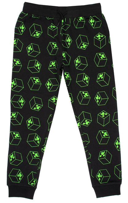 Minecraft Joggers – noir & vert Pattern