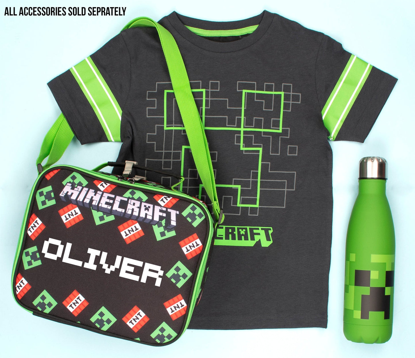 Minecraft Creeper T Shirt – Navy