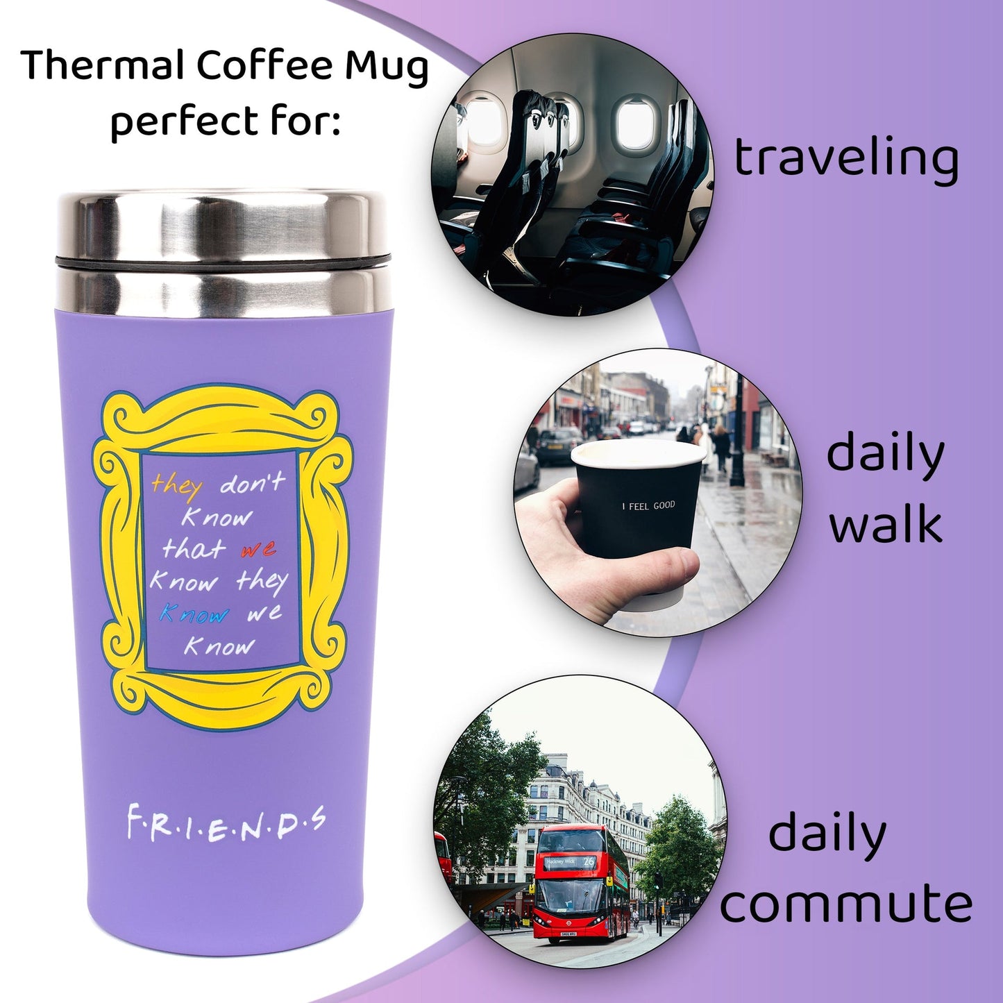 Friends Travel Mug – violet