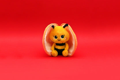 Peluche réversible Buzzet l'abeille/mandarine – Flipetz – vue 3