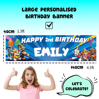 Bannière d’anniversaire – Paw Patrol