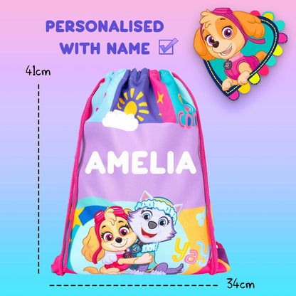 Official Pat’ Patrouille / Nickelodeon Skye (Pat’ Patrouille) Sac à cordon | enfant PE Sac