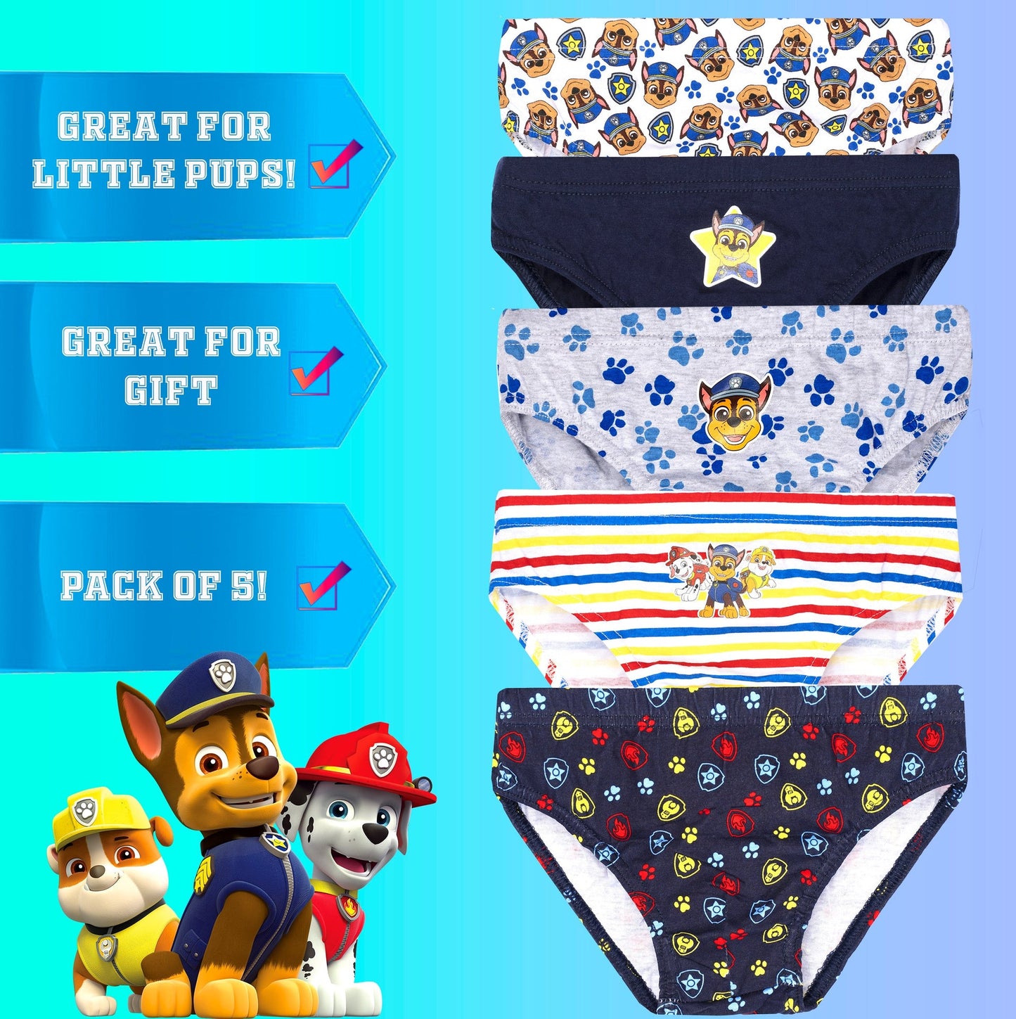 Pat’ Patrouille Underwear – bleu