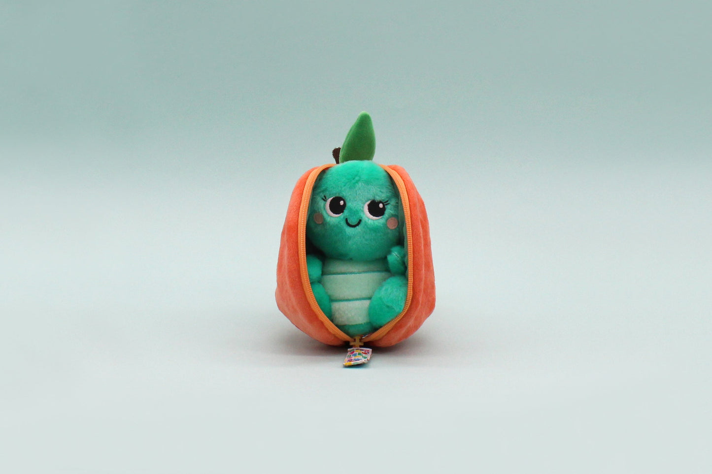 Peluche réversible Corvet la tortue/pêche – Flipetz – vue 3