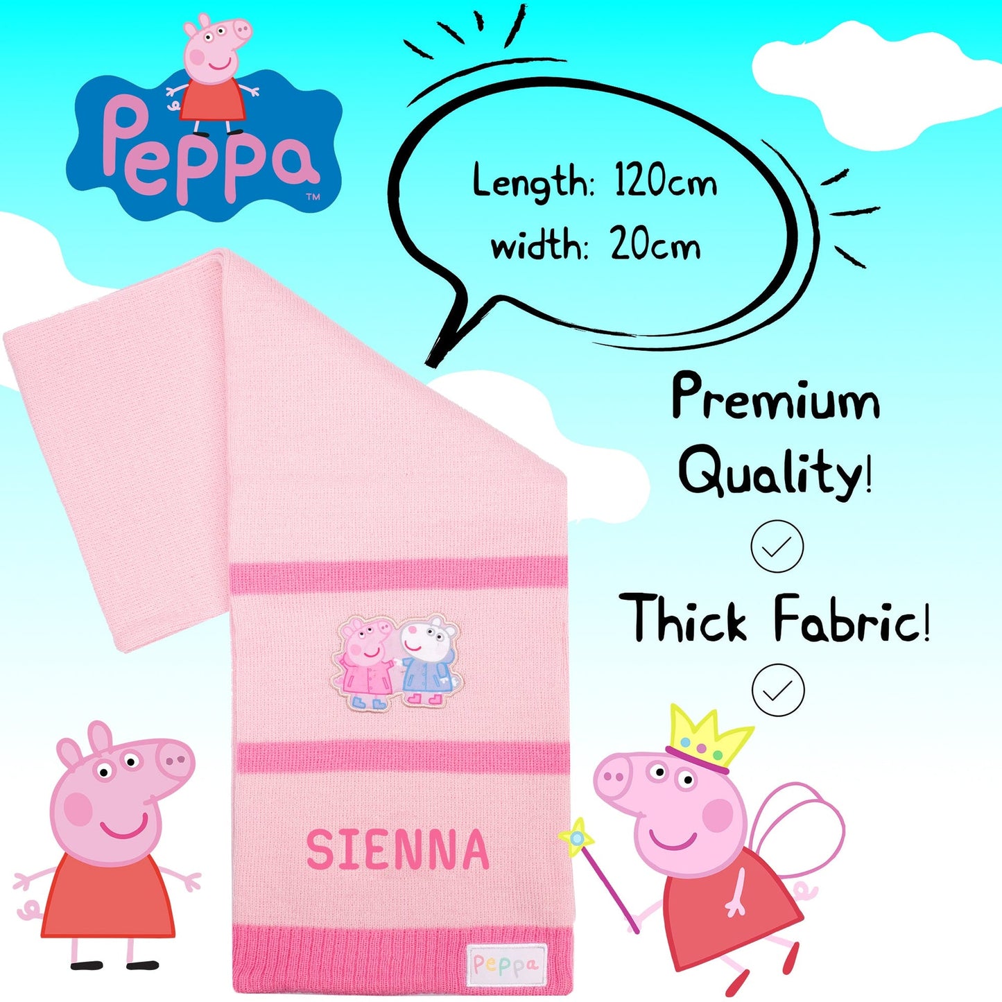 Peppa Pig fille Scarf Winter