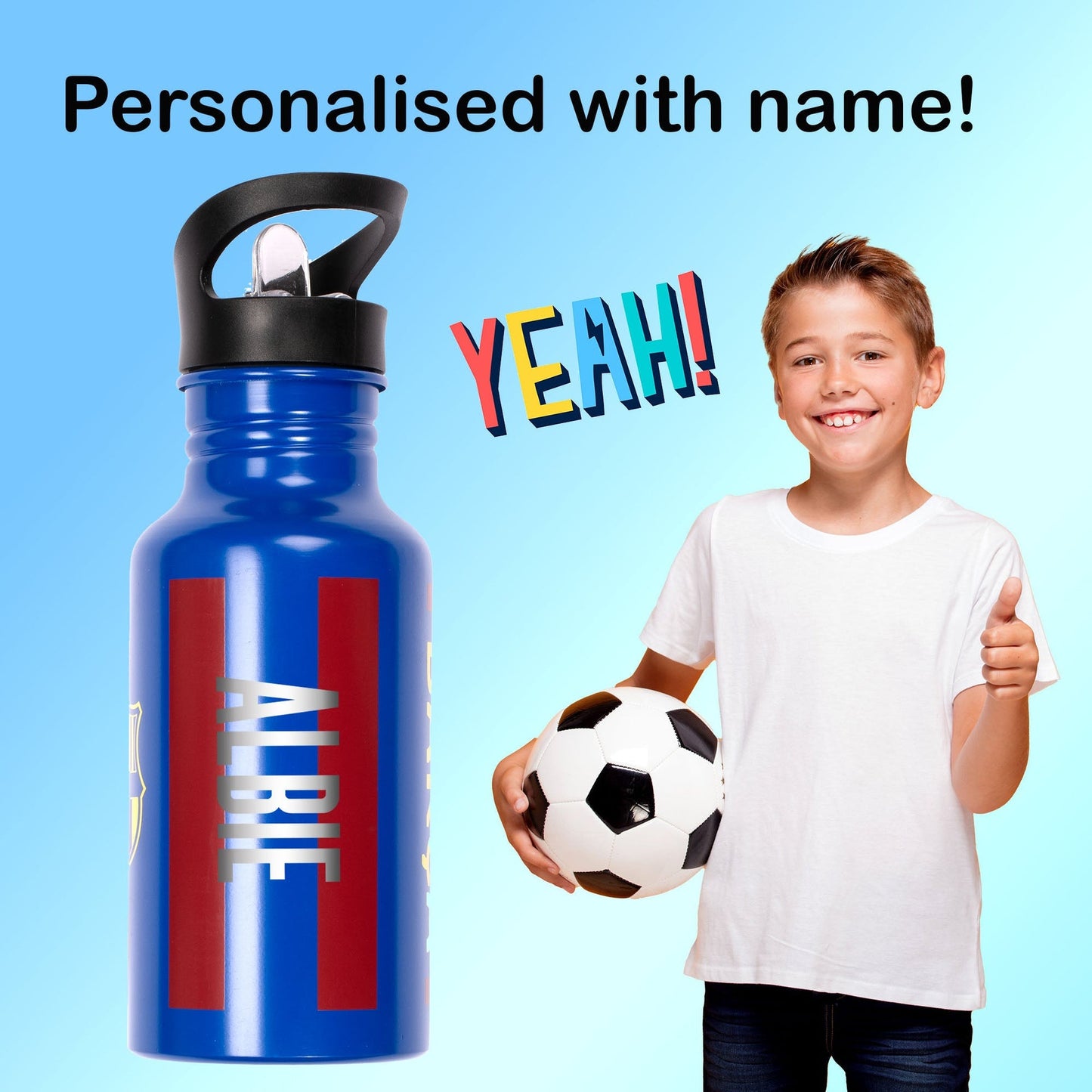 Barcelona FC Metal Gourde 500ml