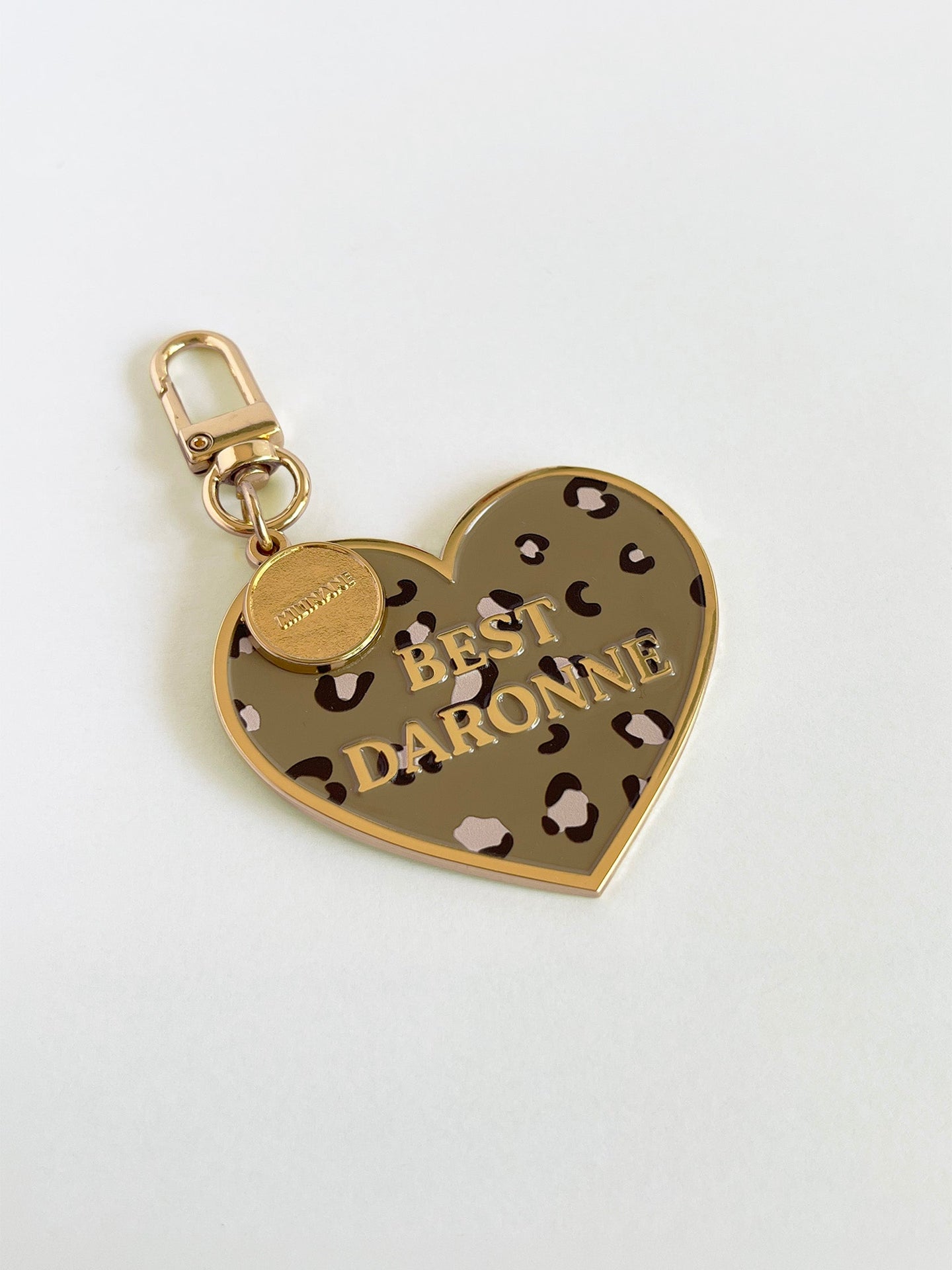 Enamel charm keyring - ZOE