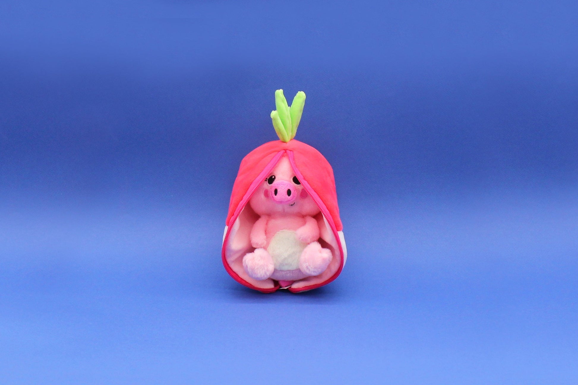 Peluche réversible Piglet le cochon/radis – Flipetz – vue 3