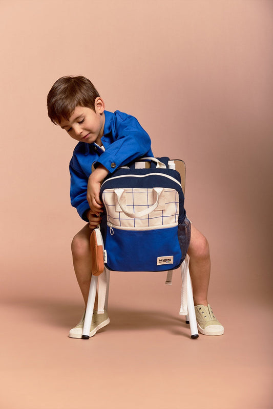 Rucksack Arthur Dreifarbig Kariert