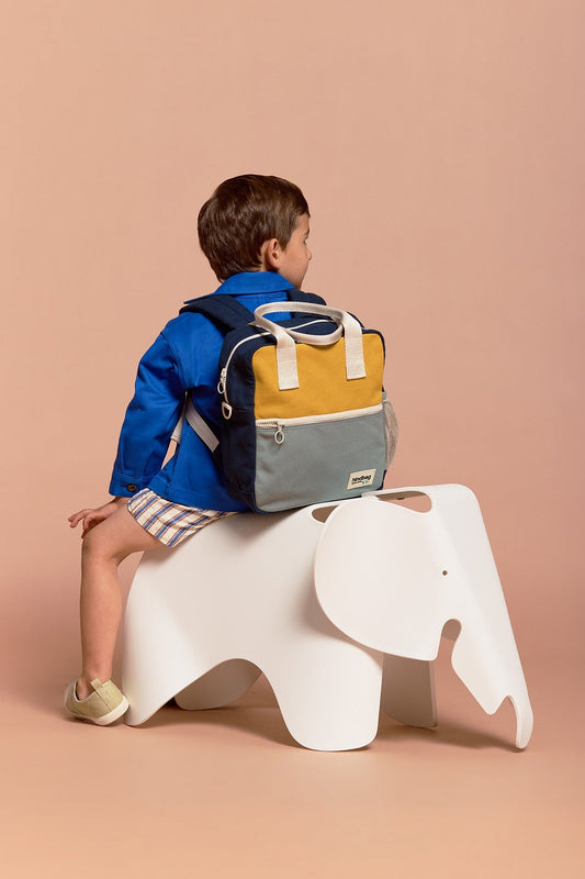 Rucksack Arthur Dreifarbig Safran