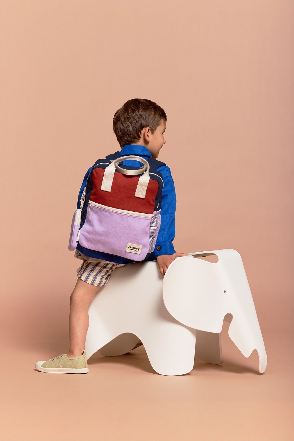 Rucksack Arthur Dreifarbig Terrakotta