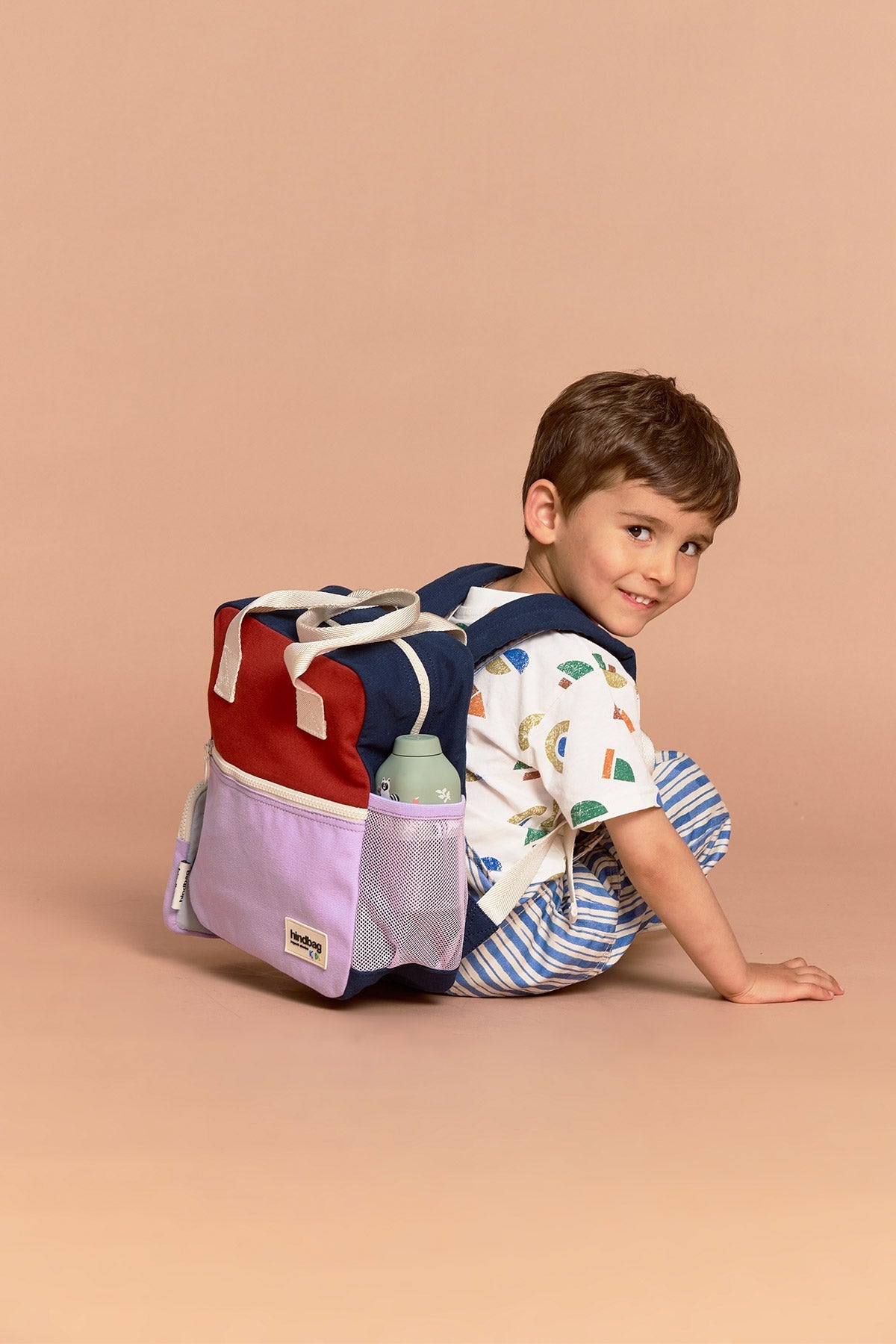 Rucksack Arthur Dreifarbig Terrakotta