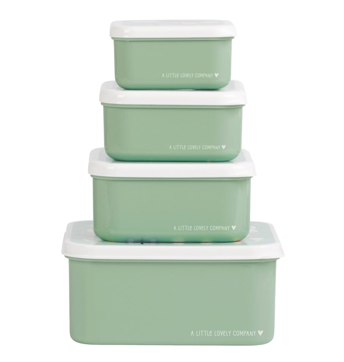Lot de 4 boîtes repas et goûter - Joy – vue 4 – A Little Lovely Company