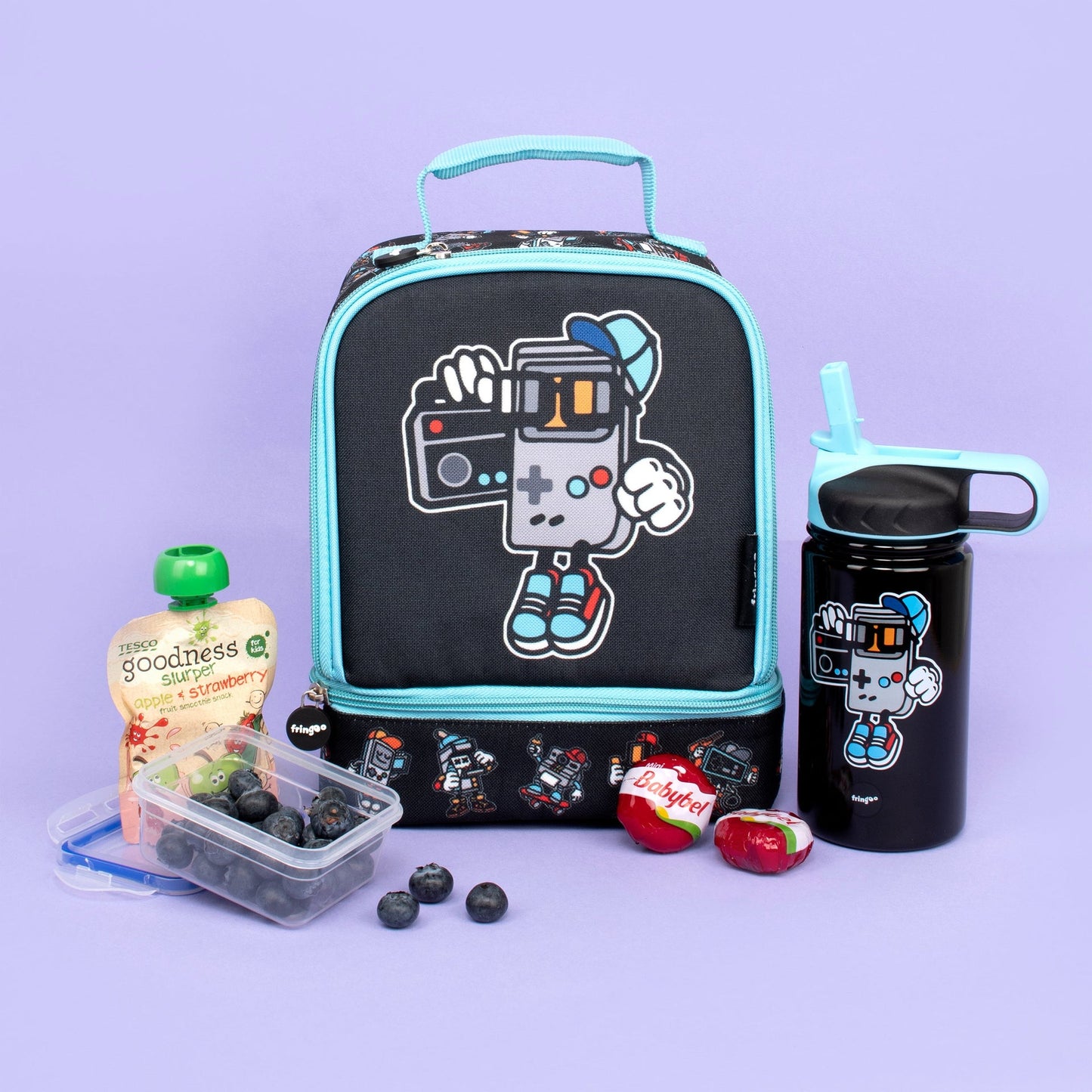 Acier inoxydable Gourde avec paille 350ml – Little Gamers
