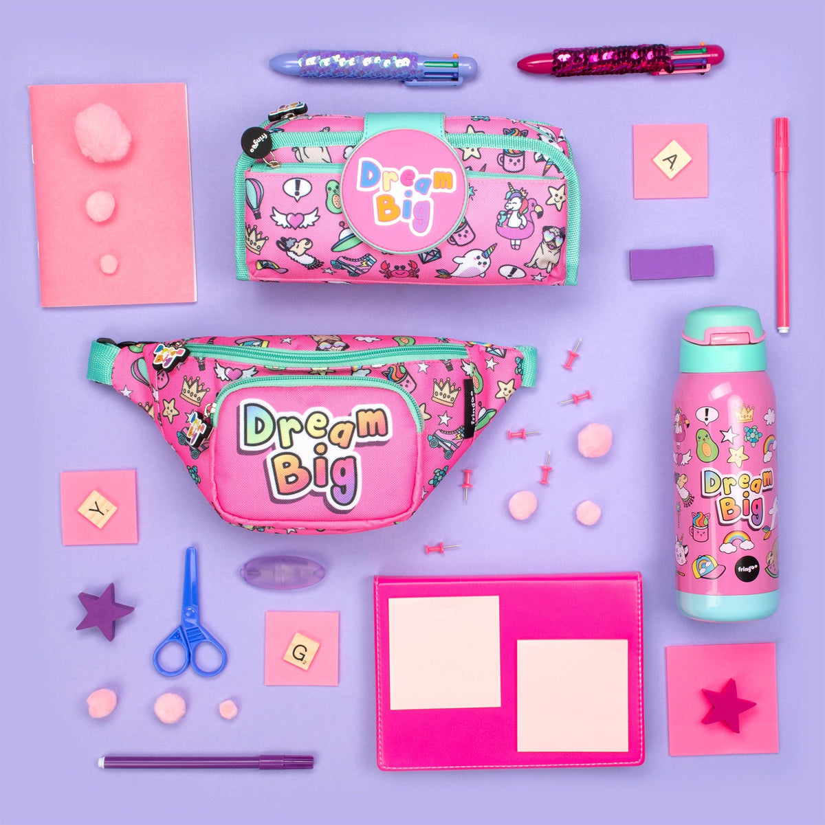 Trousse scolaire avec patch en silicone – Dream Big for | Fringoo UK