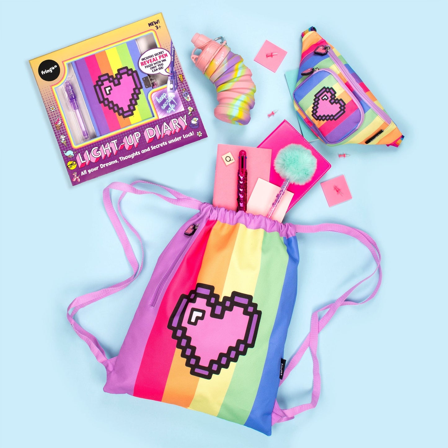 Light Up Journal secret – Pixel Heart