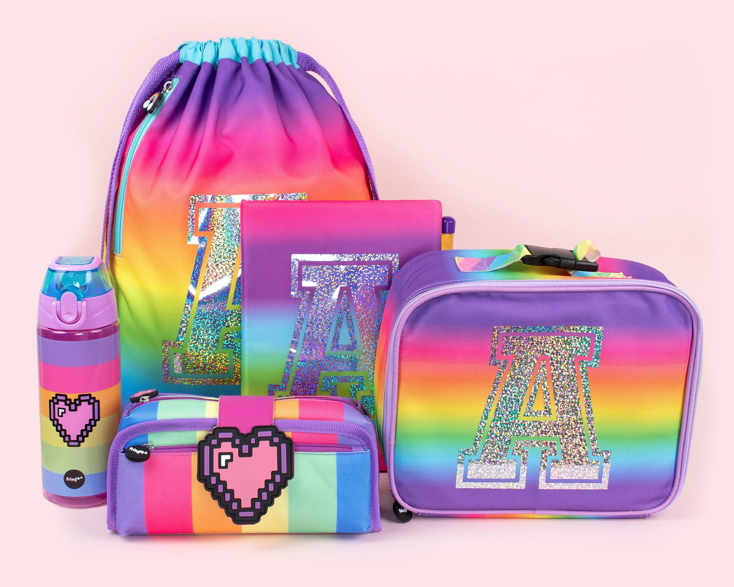 Pixel Heart scolaire Trousse scolaire for enfant