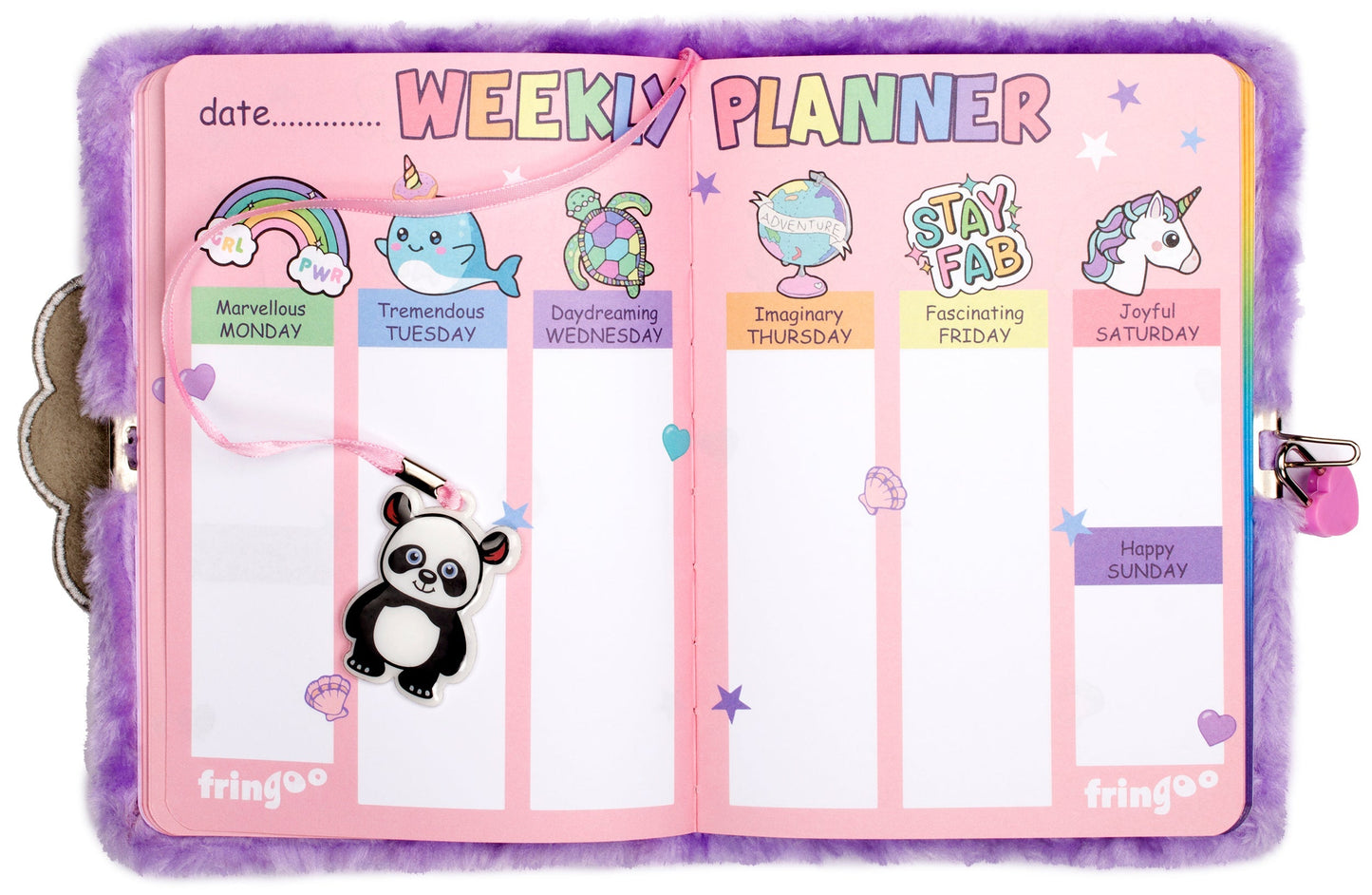 3D Journal secret – Pandacorn peluche