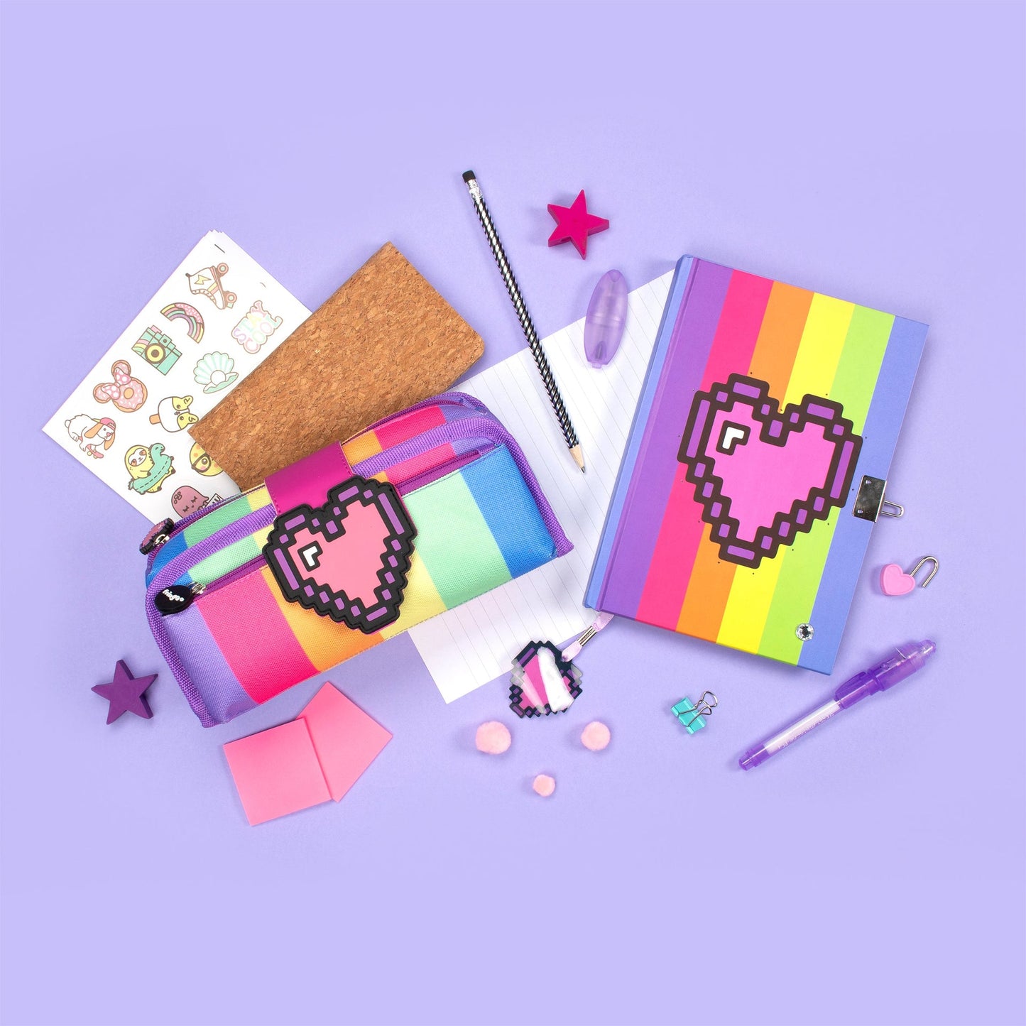Light Up Journal secret – Pixel Heart