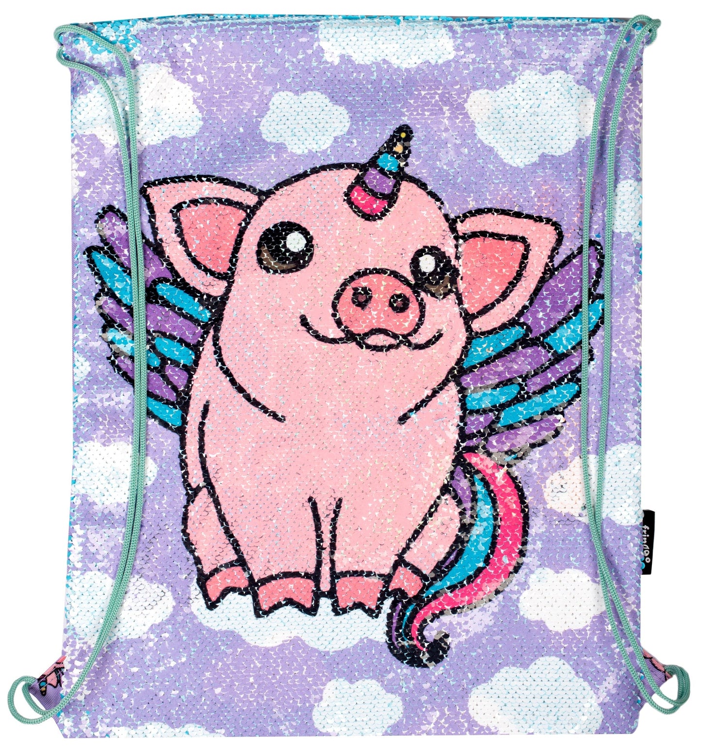 À sequins Drawstring Sac à dos – Follow Your Dreams