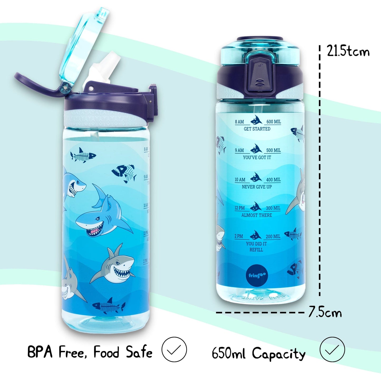 Straw Bottle – Shark World