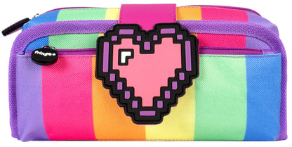 Pixel Heart scolaire Trousse scolaire for enfant