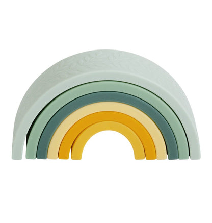 Arc-en-ciel à empiler en silicone - Sauge – A Little Lovely Company