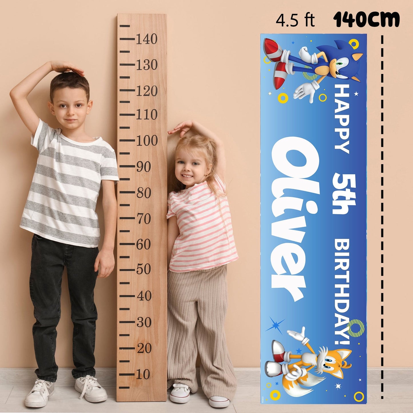 Sonic The Hedgehog Birthday Banner