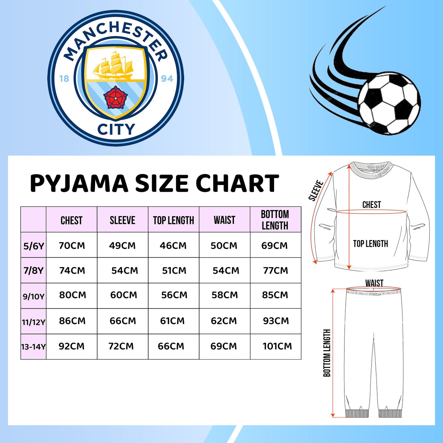 Manchester City F.C Pyjamas
