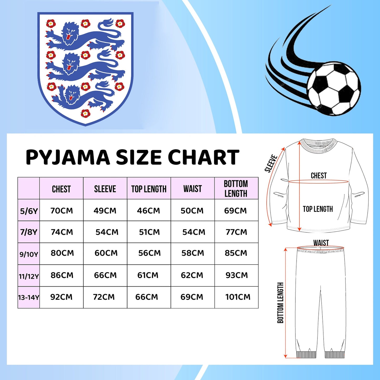 England Pyjama for enfant Long Sleeve