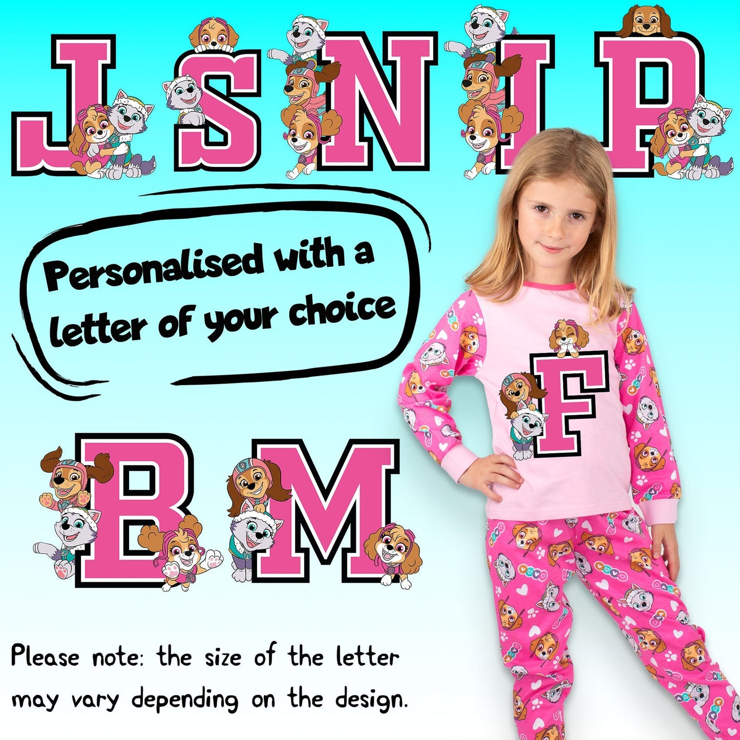 Pat’ Patrouille Pyjama with Letter