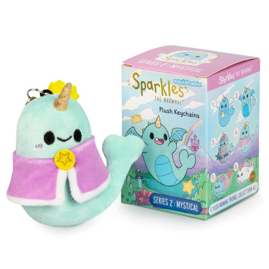 Blind Box Squishable – Glitzer-Narwal, Serie 2 „Mystisch“