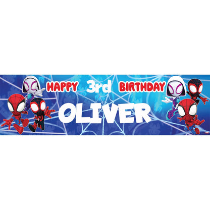 Marvel Spidey Birthday Banner
