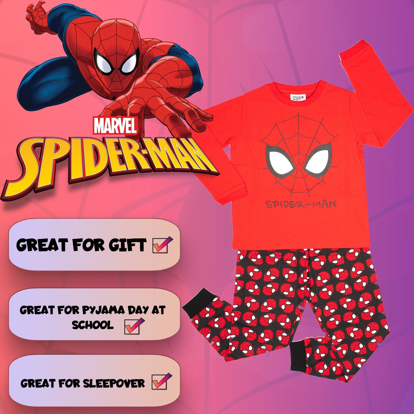 Spider-Man Pyjamas – rouge