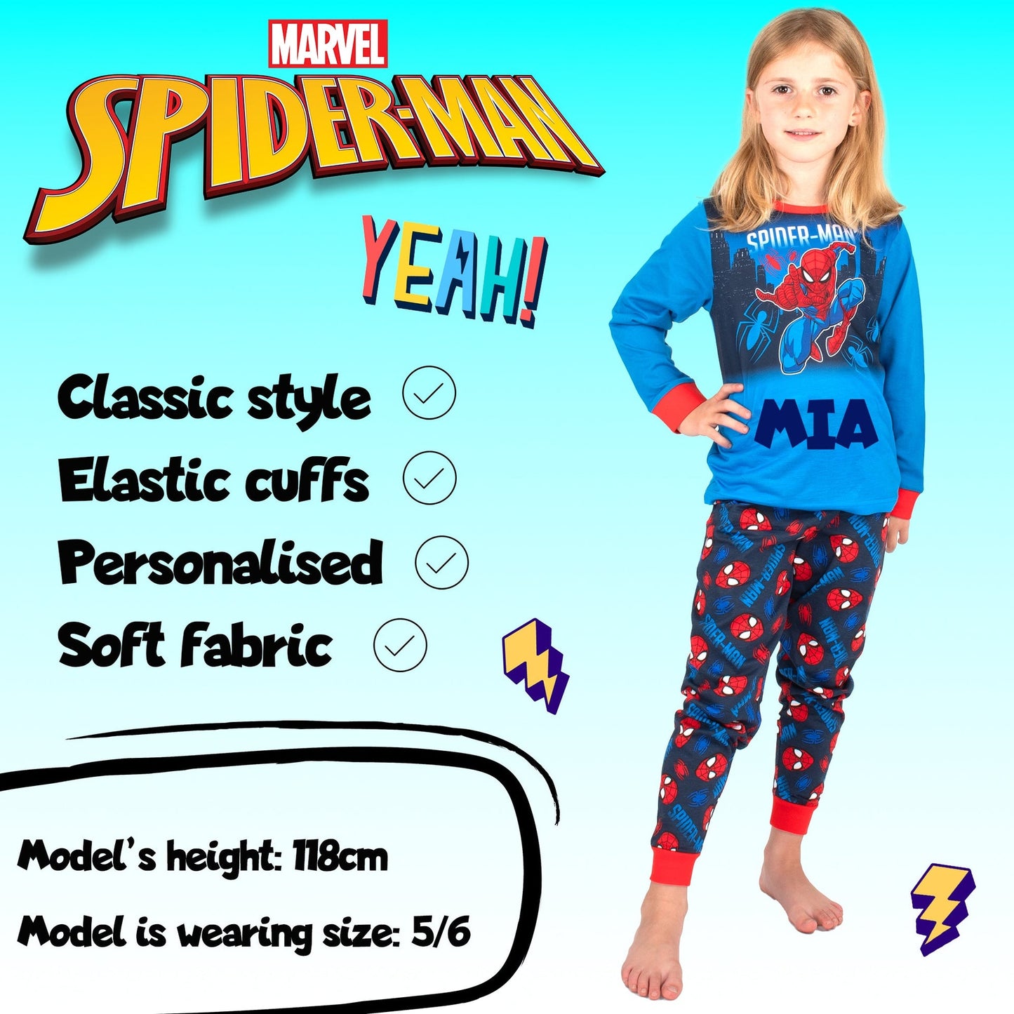 Marvel Spider-Man Christmas Pyjama-bleu