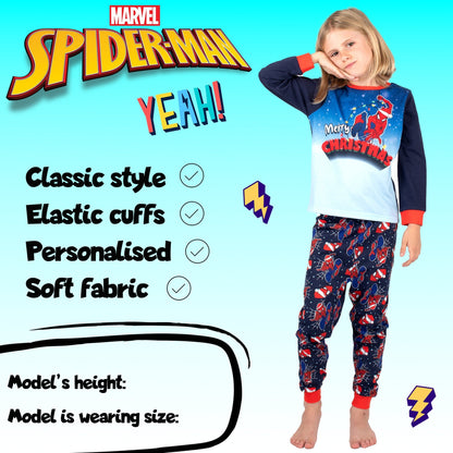 Marvel Spider-Man Christmas Pyjama- Dark bleu