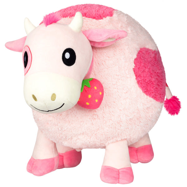 Peluche Squishable – Vache Fraise