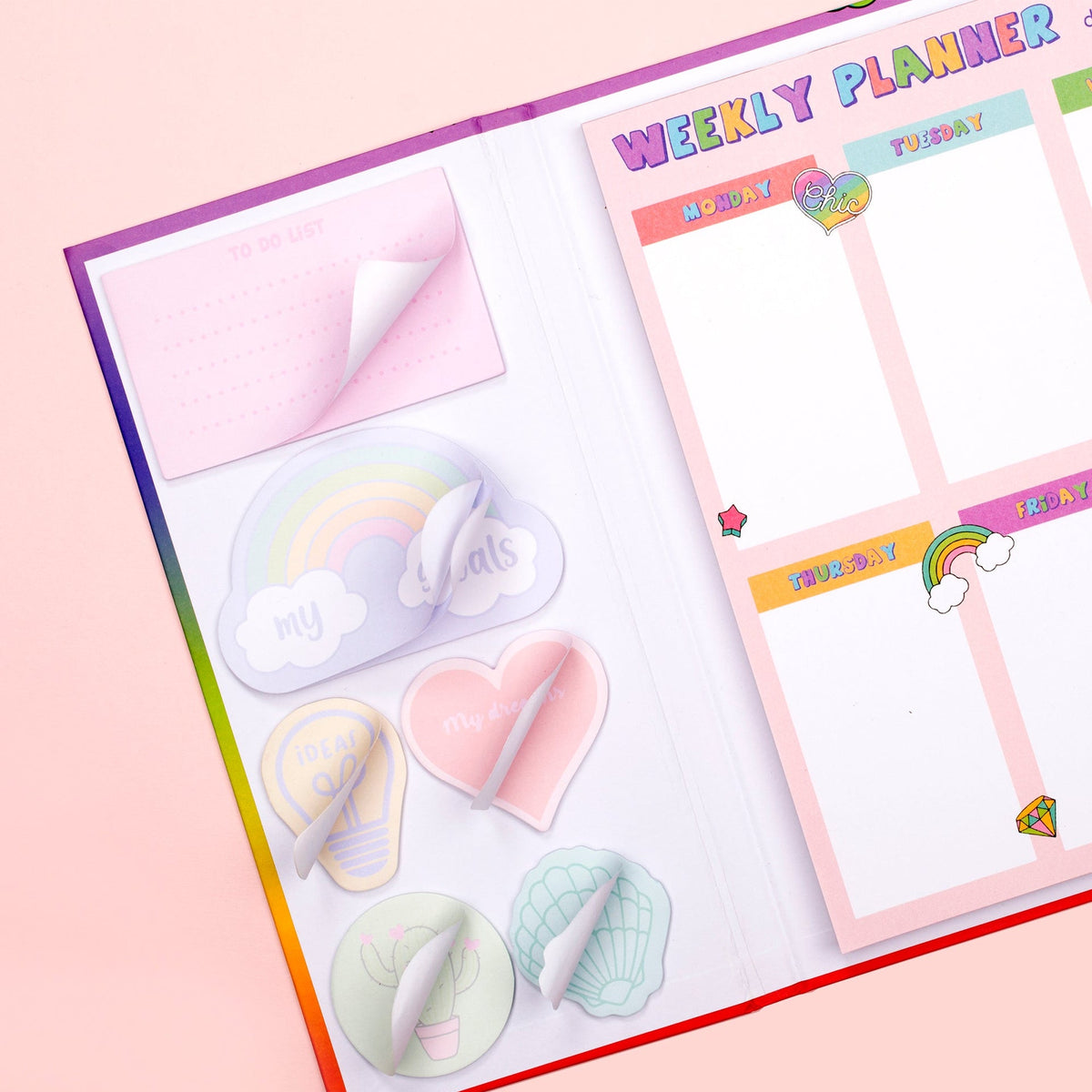 Magnetic Weekly Planner – Purple Mermaids