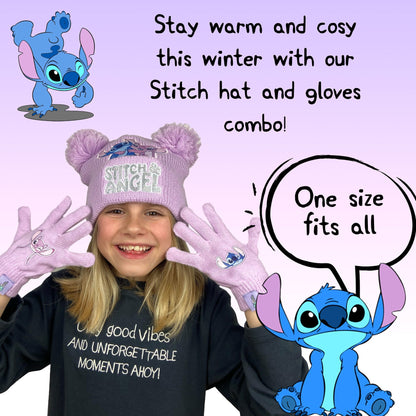 Disney Lilo & Stitch Winter Hat & Gloves Set fille