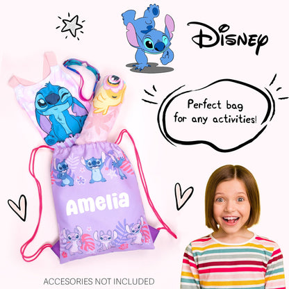 Official Disney Stitch & Angel Sac à cordon | enfant PE Sac