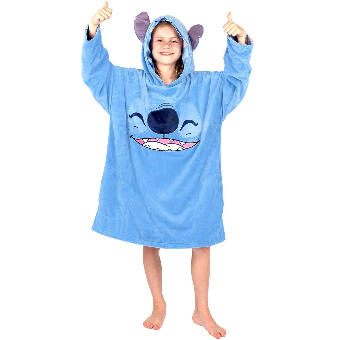 Disney Stitch Oversized Sweat à capuche Couverture -bleu