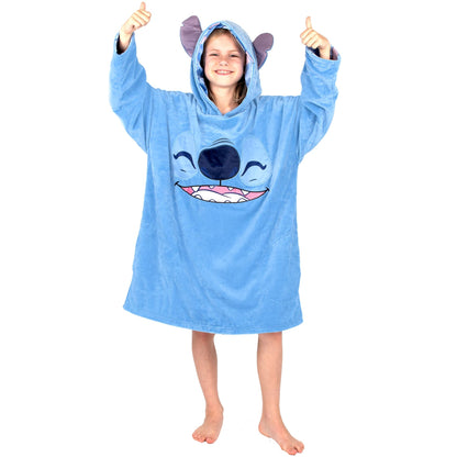 Disney Stitch Oversized Sweat à capuche Couverture -bleu